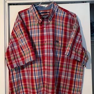 Chaps Easy Care Short Sleeve Button Up